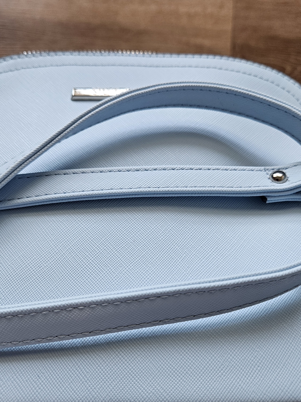 Steve Madden Light Blue Crossbody Bag with Silver Chain - Picture 5 of 8